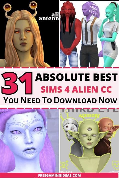 sims 4 alien cc|alien pack sims 4.